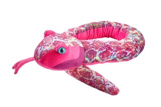 Obrázek z Had chřestýš růžový plyš 137cm 