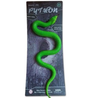 Obrázek z Had gumový měkký zelený 61 cm 