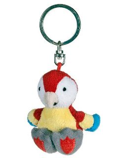 Obrázek z Klíčenka papoušek plyš 6cm(12) 