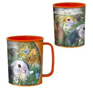 Obrázek z Hrnek 3D plast - králíci, 300ml (5) 