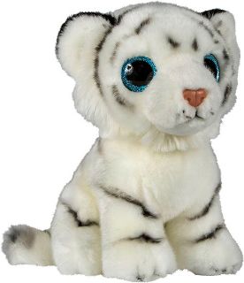 Obrázek z Tygr bílý sedící plyš 20cm, velké oči 