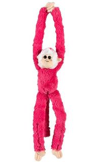 Obrázek z Opice růžová dlouhé ruce plyš 33cm (6) 