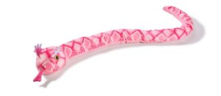 Obrázek z Had chřestýš růžový plyš 90cm 