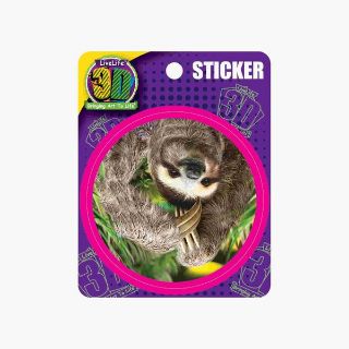 Obrázek z Nálepka 3D 9x11cm - lenochod 