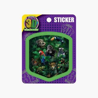 Obrázek z Nálepka 3D 9x11cm - džungle 