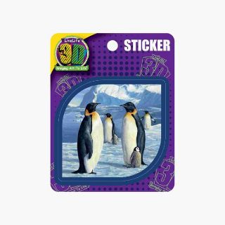 Obrázek z Nálepka 3D 9x11cm - tučňáci 