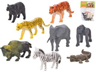 Obrázek z Zvířátka safari plast 8ks 3-6cm v sáčku 