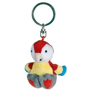 Obrázek z Klíčenka papoušek plyš 6cm(12) 